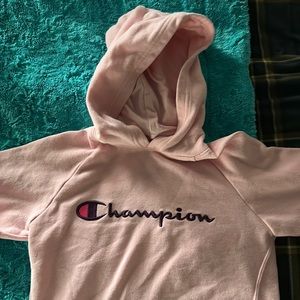 Pink Champion hoodie youth medium